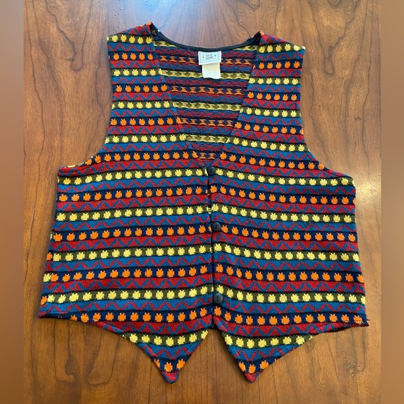 Vintage David Wayne Button Vest Y2K Size Medium - Picture 10 of 11